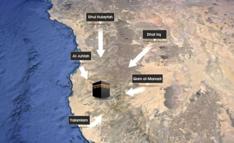 The mīqāt for pilgrims traveling with Ethiopian Airlines to Jeddah